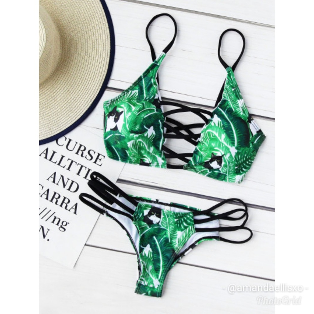 Push Up Strappy and Open Back Bikini